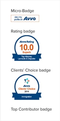 Avvo Badges