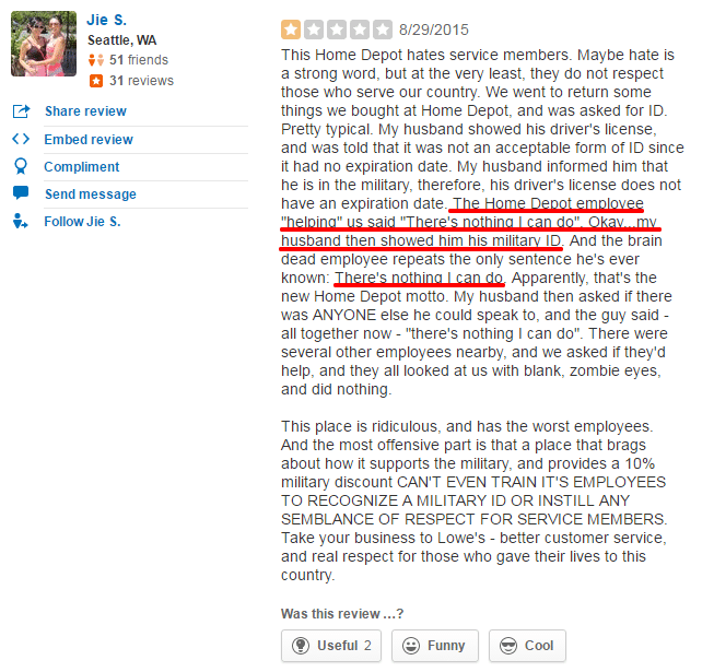 The Home Depot Review - Jie