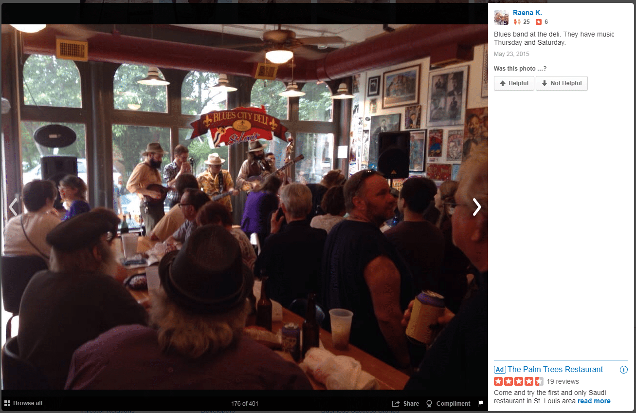 Yelp picture of Blues City Deli Live Music on Thursday and Saturday