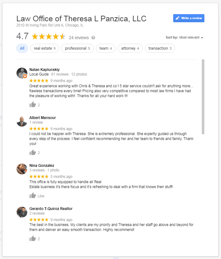 lawyer reviews