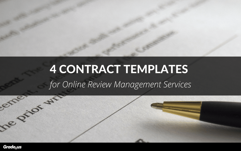 4 contract templates for online review management