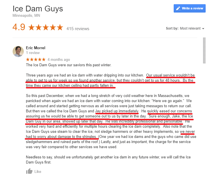 Ice Dam Guys Review