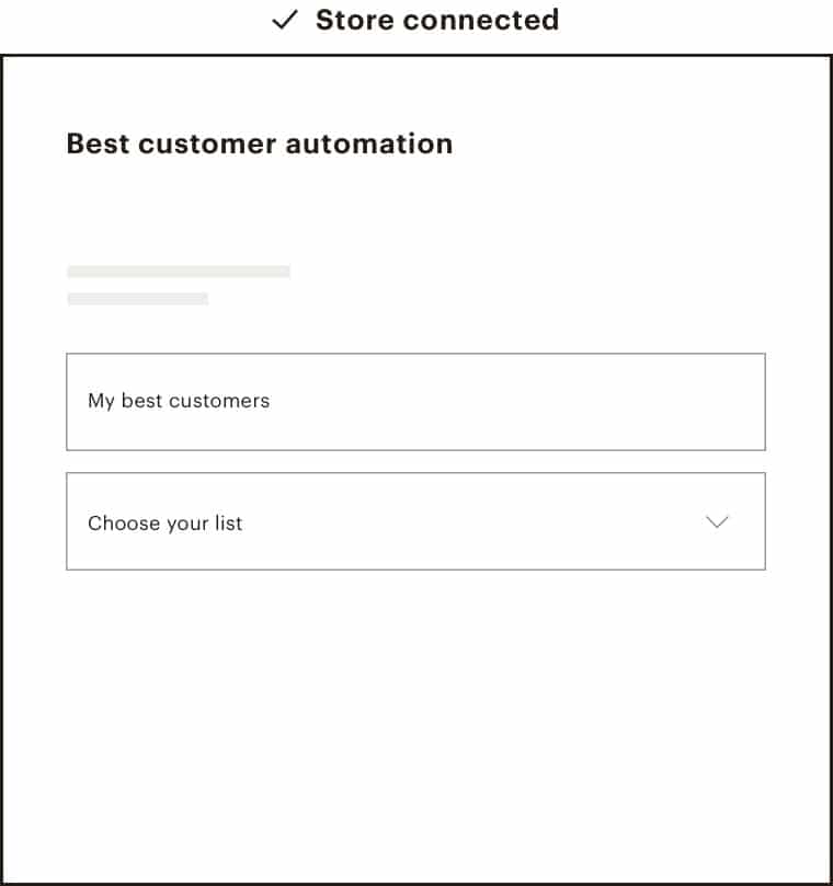 segmentation automation form from Mailchimp