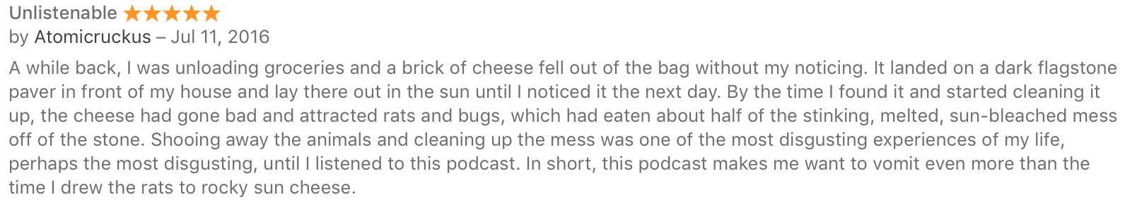 Sixth 5 star review