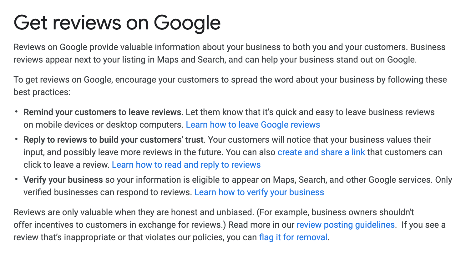 get reviews on google instructions
