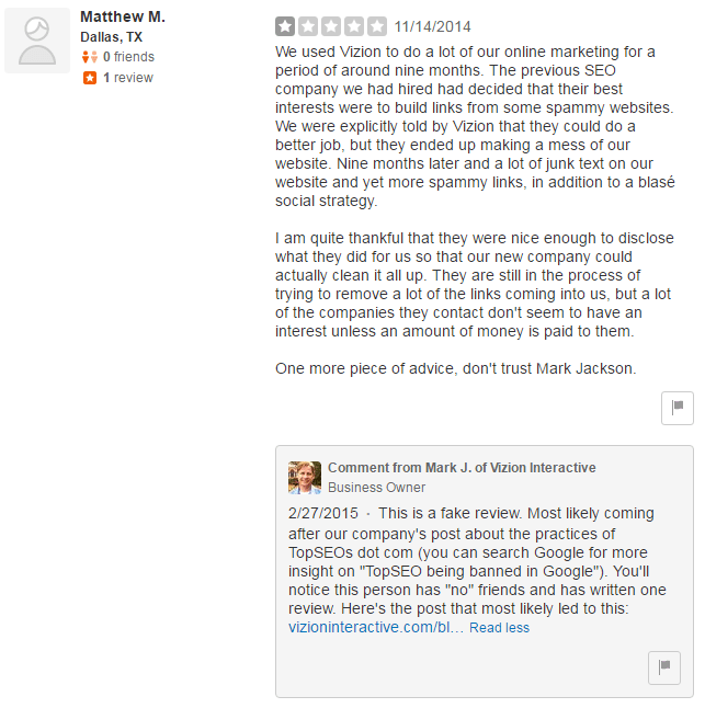 example review from a troll on yelp