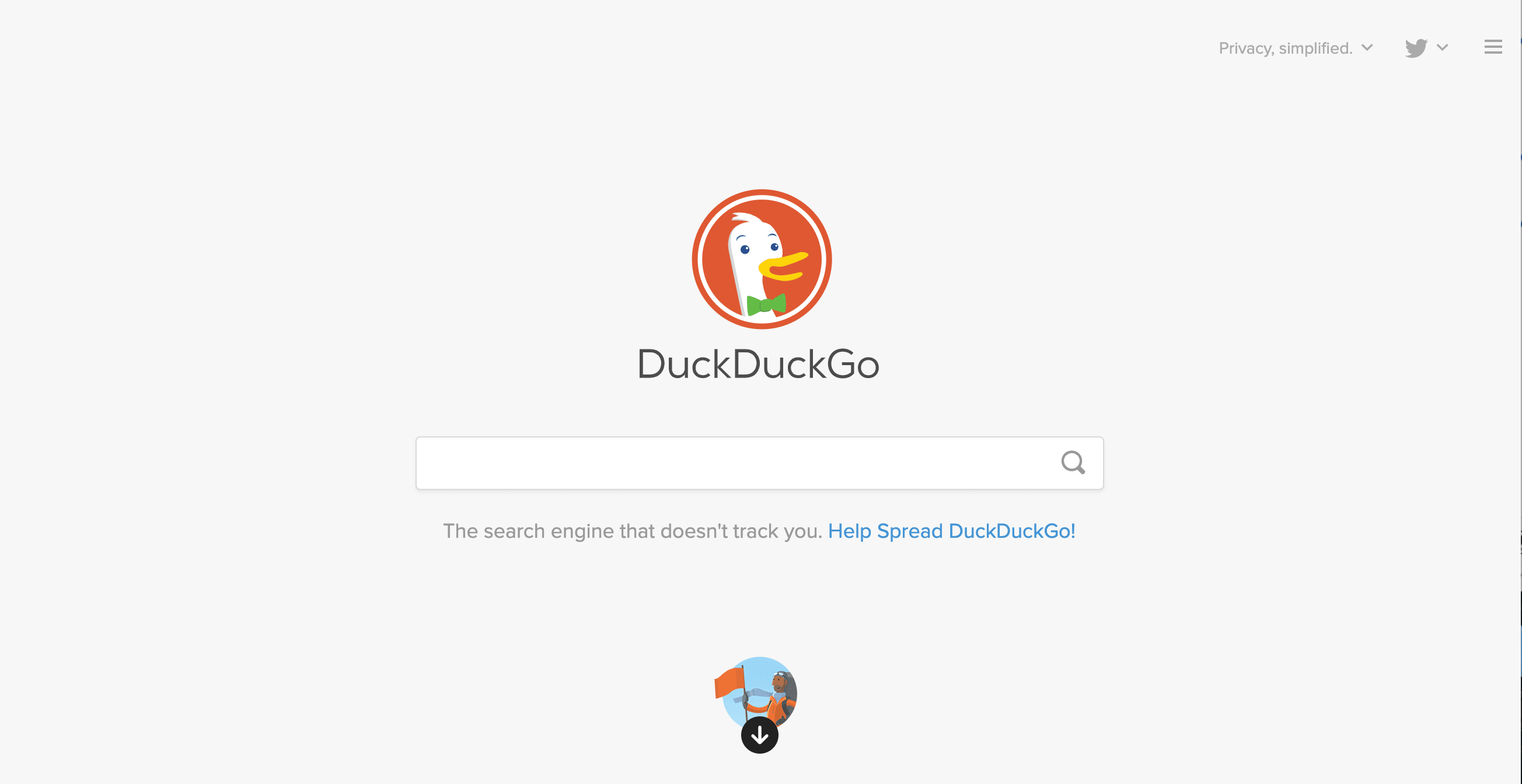 DuckDuckGo Home Screen