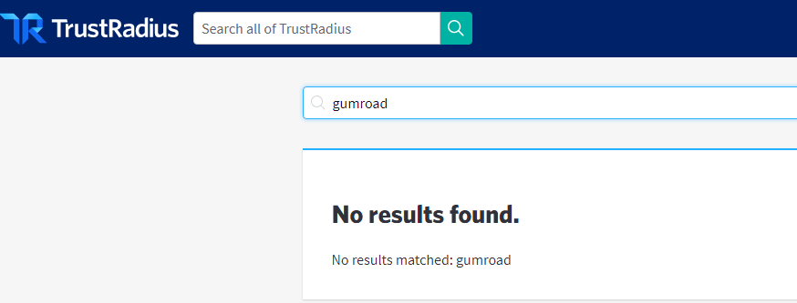 search on trustradius for the Gumroad product