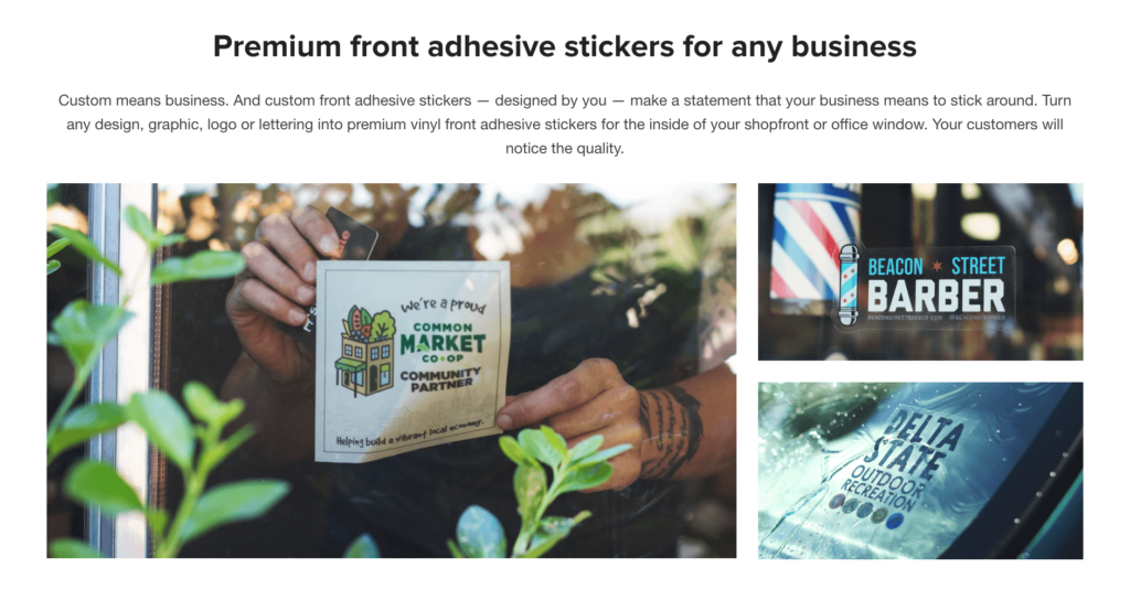 Sticker Mule front adhesive