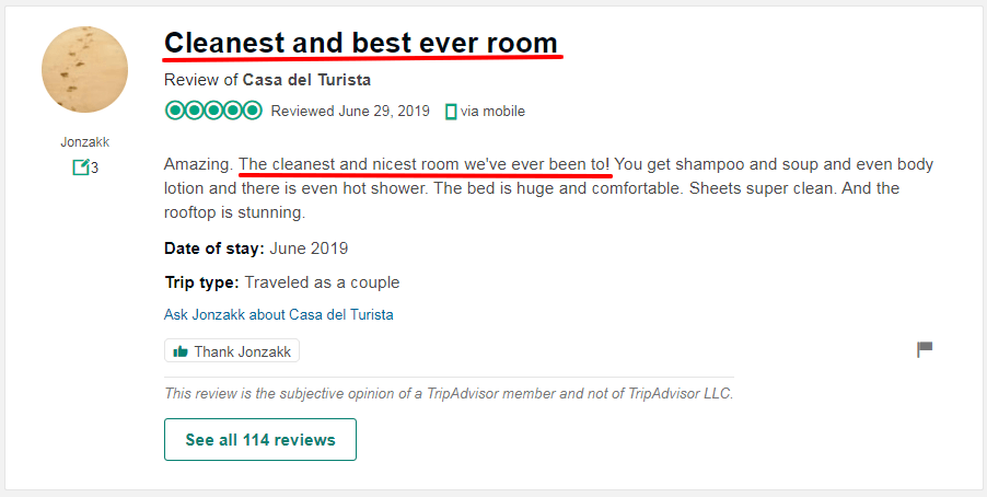 a review template