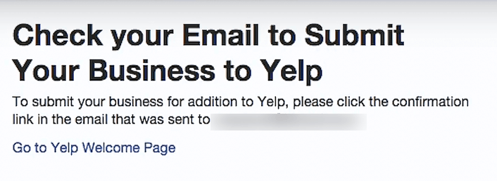 confirm business yelp