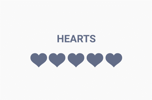 hearts layout