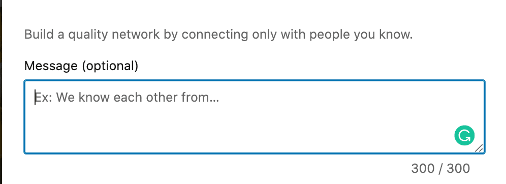 connect on linkedin