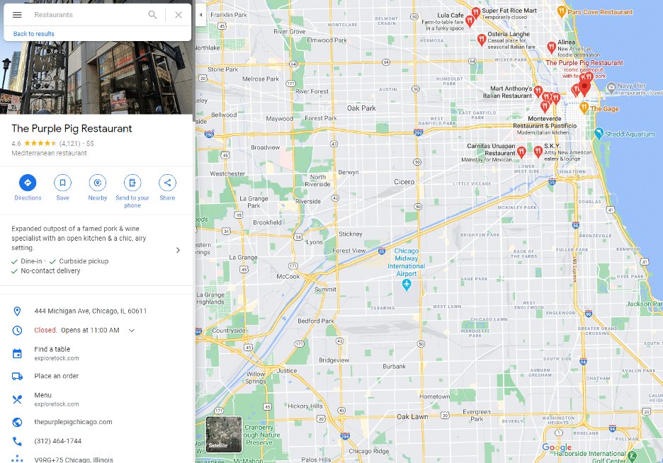 google maps find review