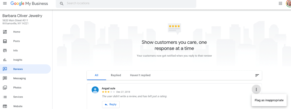 Google My Business flag review