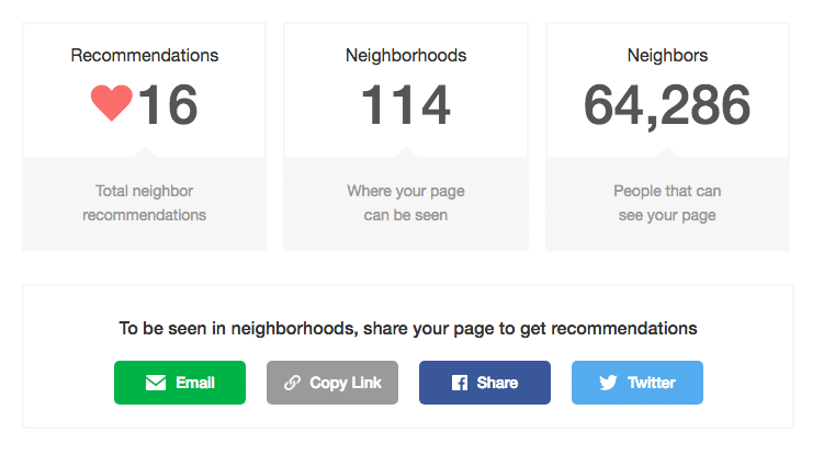 Nextdoor recommendations