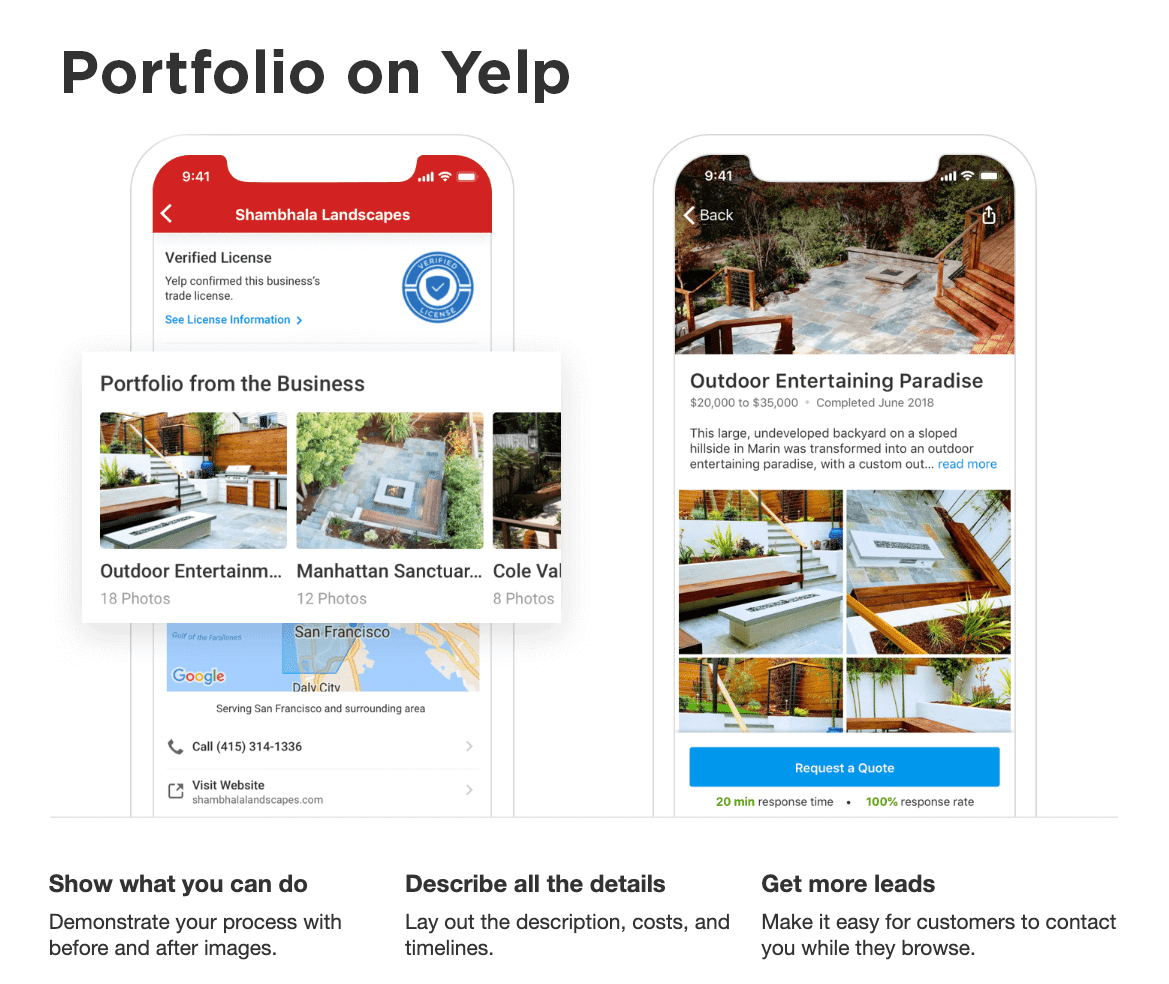 Portfolio on Yelp