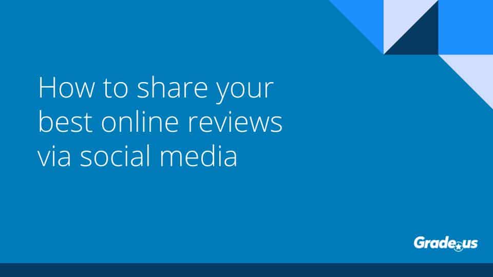 share your reviews on social media