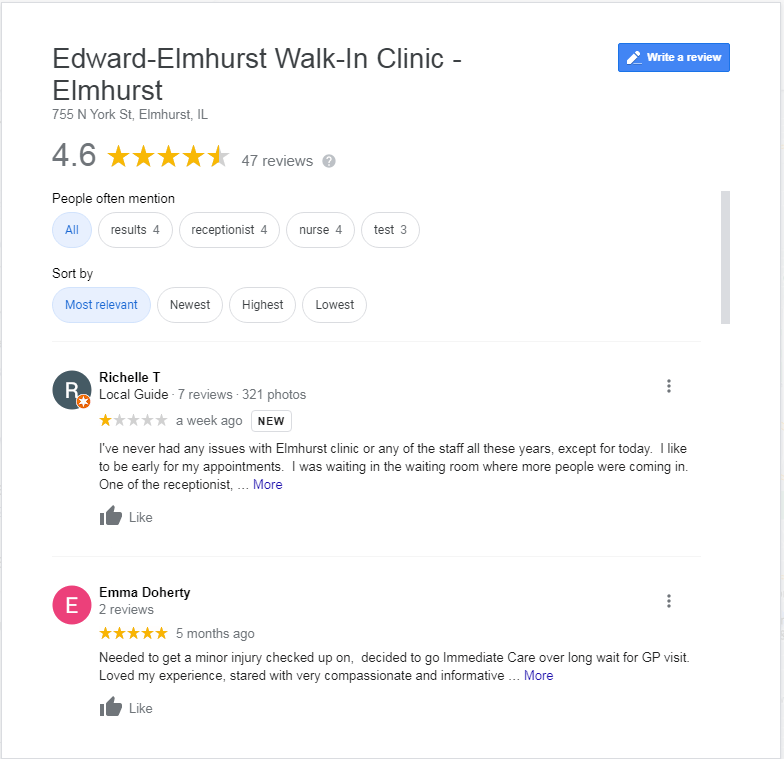 google-review-example