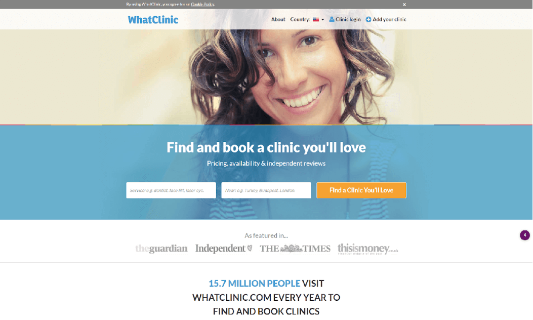 whataclinic homepage